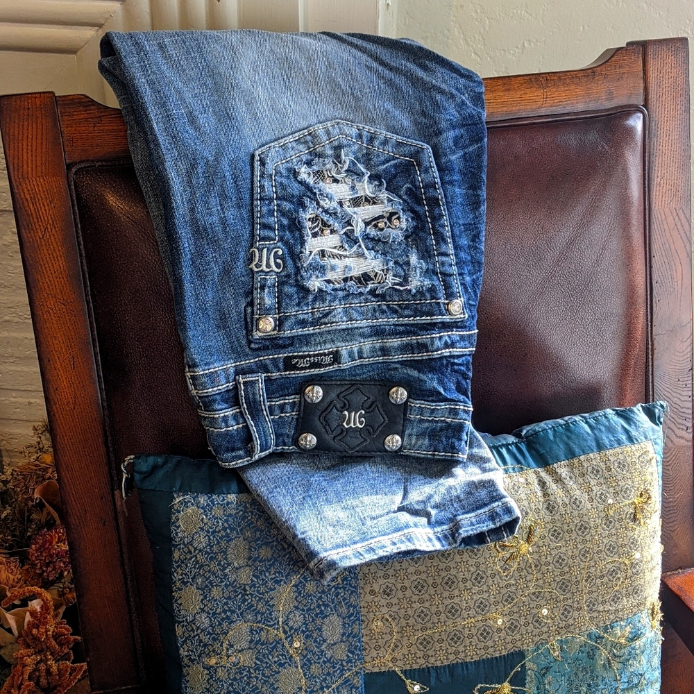 Miss Me cropped skinny capri sz 31